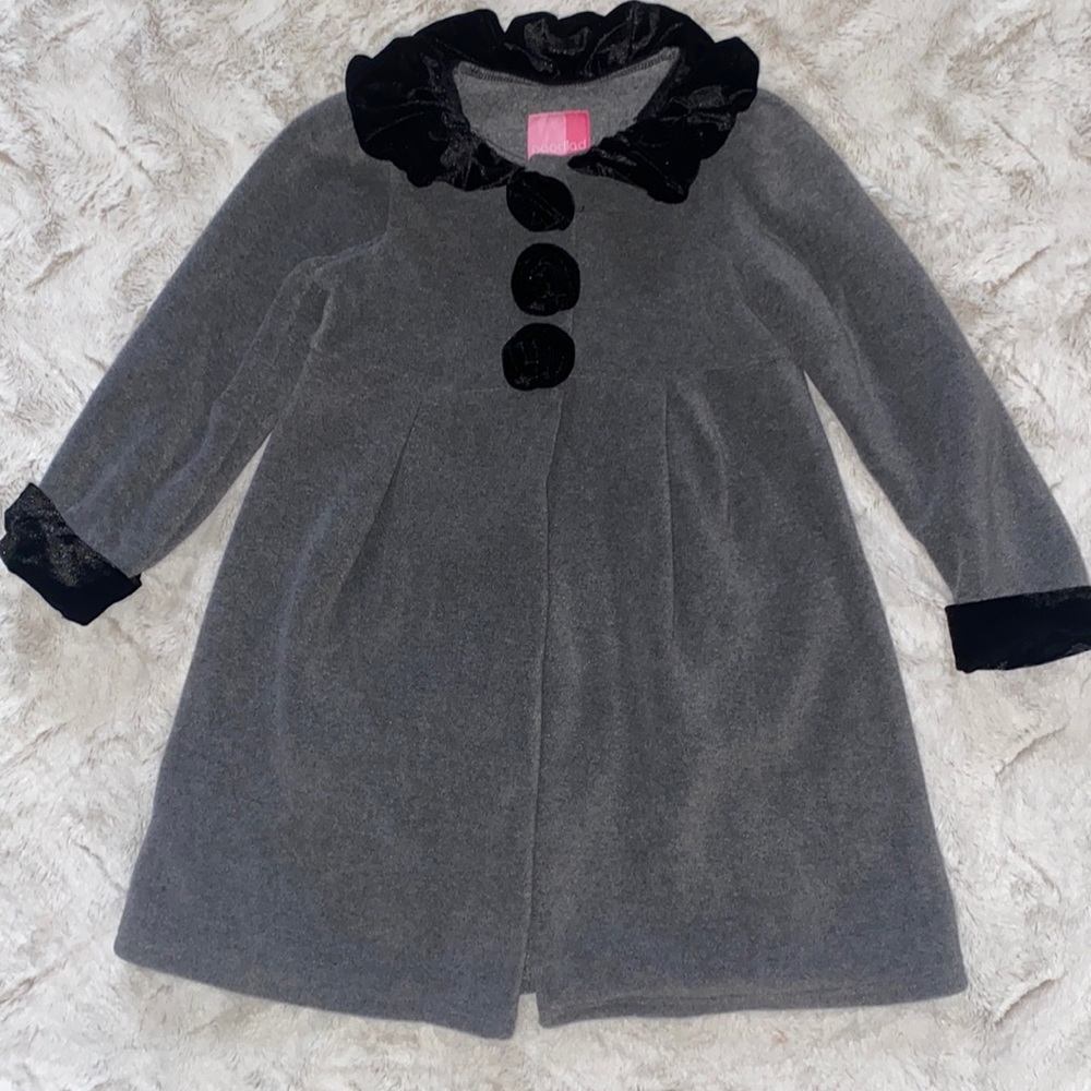 Girls classy fleece coat